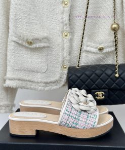 Chanel | Chanel 24P Spring/Summer New ProductsThick Bottom Mountain Camellia Slippers Seriesitjxeyzr