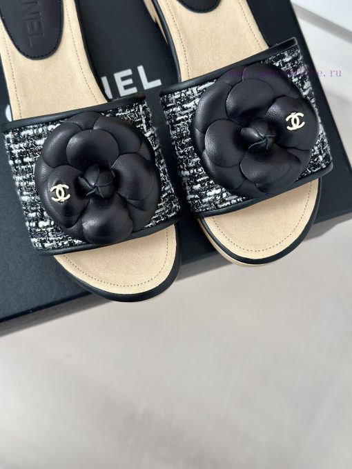 Chanel | Chanel 24P Spring/Summer New ProductsThick Bottom Mountain Camellia Slippers Seriesibvhcbdl - Image 8