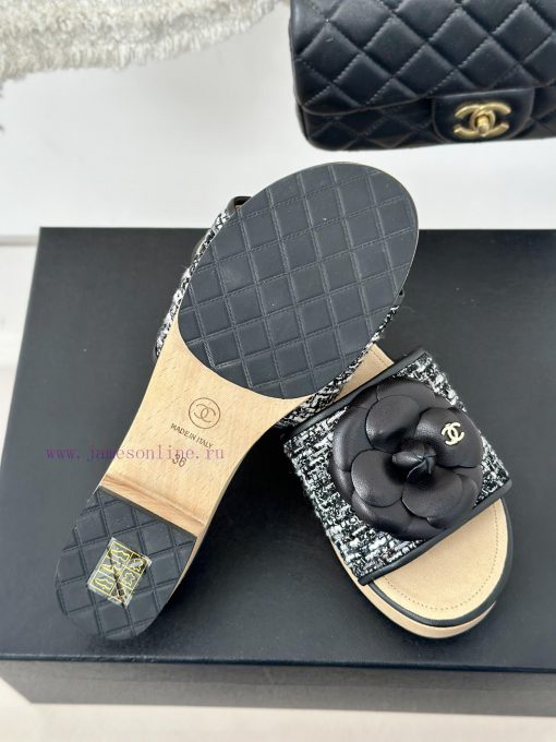 Chanel | Chanel 24P Spring/Summer New ProductsThick Bottom Mountain Camellia Slippers Seriesibvhcbdl - Image 10