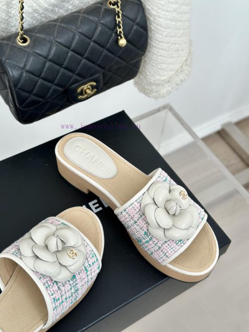 Chanel | Chanel 24P Spring/Summer New ProductsThick Bottom Mountain Camellia Slippers Seriesitjxeyzr - Image 6