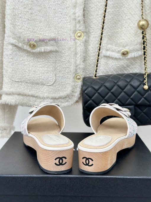 Chanel | Chanel 24P Spring/Summer New ProductsThick Bottom Mountain Camellia Slippers Seriesitjxeyzr - Image 7