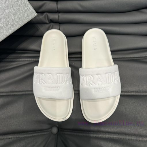 PRADR - Prada luxury brand casual slippers, imported original sheepskin, high-end and comforyl4h222u