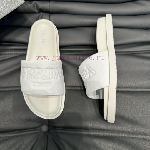 PRADR - Prada luxury brand casual slippers, imported original sheepskin, high-end and comforyl4h222u - Image 3