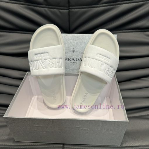 PRADR - Prada luxury brand casual slippers, imported original sheepskin, high-end and comforyl4h222u - Image 5