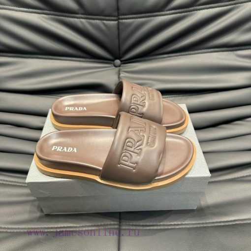 PRADR - Prada luxury brand casual slippers, imported original sheepskin, high-end and comfor9jixsub2 - Image 4