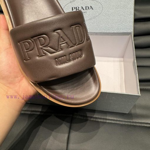 PRADR - Prada luxury brand casual slippers, imported original sheepskin, high-end and comfor9jixsub2 - Image 8