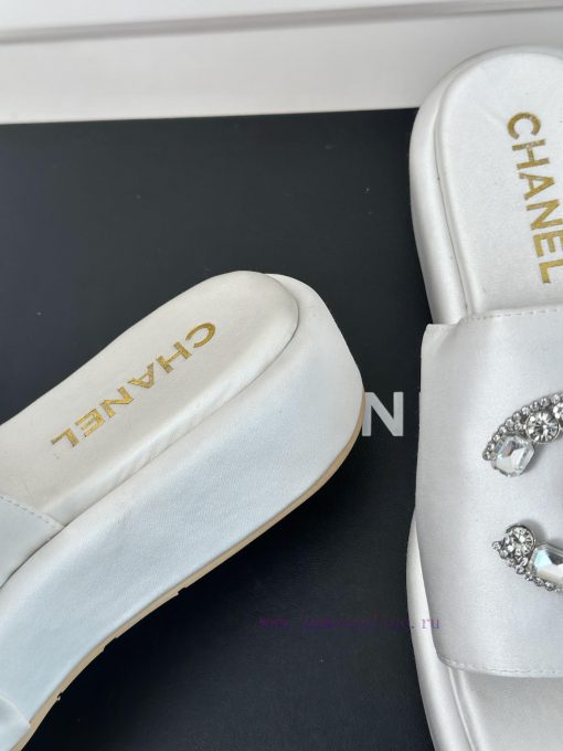 Chanel | Chanel Classic Thick Bottom Water Diamond Large Pair C SlippersMinimalist Double C kkwpsxr4 - Image 7