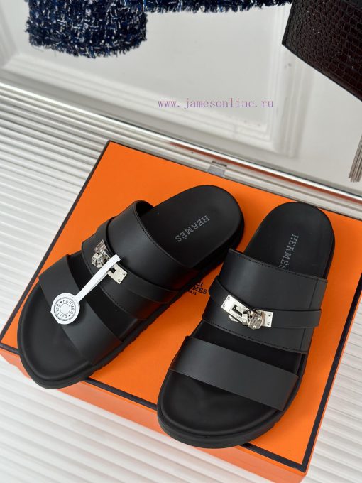 Male+10Herm è s/Herm è s Classic Kelly Button Second Uncle SlippersKelly's buckle is complettywydwa1 - Image 3