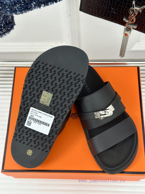 Male+10Herm è s/Herm è s Classic Kelly Button Second Uncle SlippersKelly's buckle is complettywydwa1 - Image 10