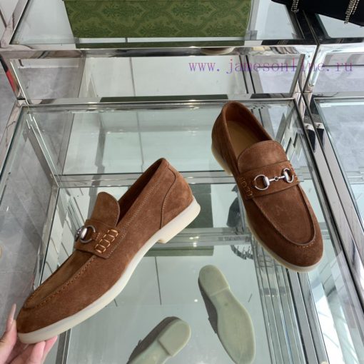 Gucci Classic Men's Horseneck Buckle loafersFeaturing a classic design and intricately embel3m522jwc - Image 4