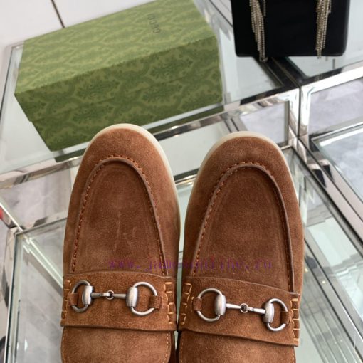 Gucci Classic Men's Horseneck Buckle loafersFeaturing a classic design and intricately embel3m522jwc - Image 7
