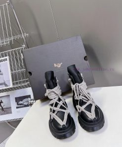 Rickowens Owens x Dr. Martens collaboration strap thick sole height increasing Martin boots fjurlpli