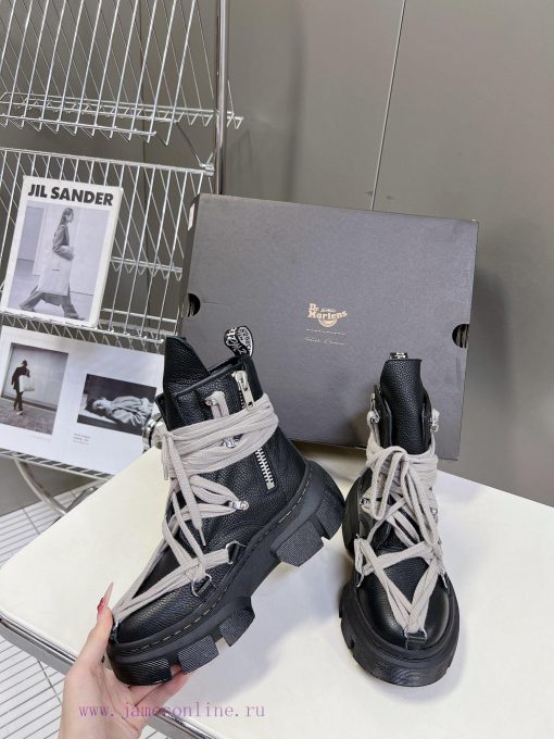 Rickowens Owens x Dr. Martens collaboration strap thick sole height increasing Martin boots fjurlpli - Image 5