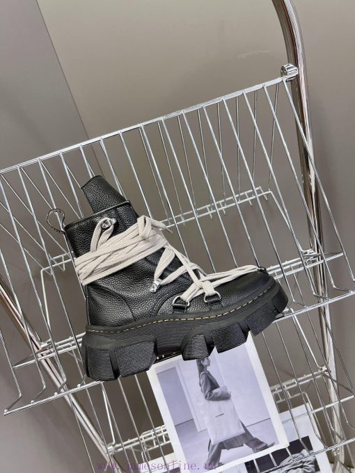 Rickowens Owens x Dr. Martens collaboration strap thick sole height increasing Martin boots fjurlpli - Image 6