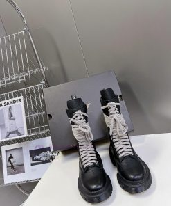 Rickowens Owens x Dr. Martens collaboration strap thick sole height increasing Martin boots 9f9mn1l3