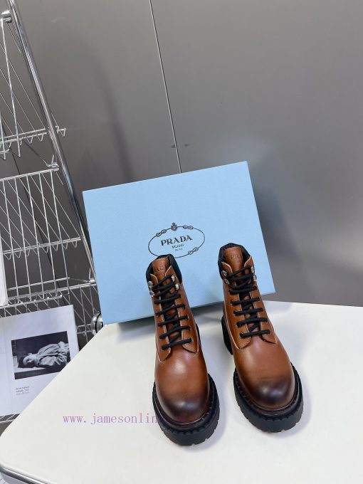 Prada Thick soled Retro Martin BootsFashionable thick soled casual motorcycle Martin boots, dyuzrrw3 - Image 2