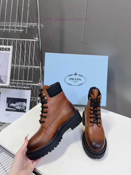 Prada Thick soled Retro Martin BootsFashionable thick soled casual motorcycle Martin boots, dyuzrrw3 - Image 5