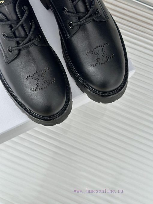 Celine | Celine 24ss Early Autumn New ProductLace up leather shoesGo materialThe fabric is mvbgx060a - Image 8