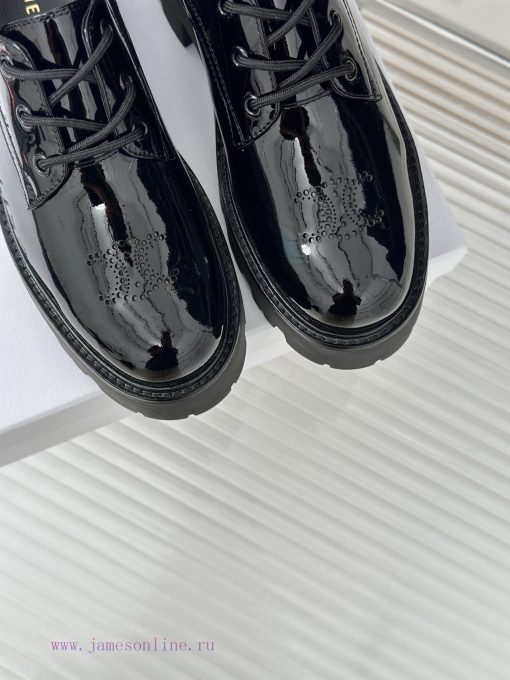 Celine | Celine 24ss Early Autumn New ProductLace up leather shoesGo materialThe fabric is mf010e27h - Image 8