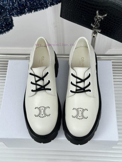 Celine | Celine 24ss Early Autumn New ProductLace up leather shoesGo materialThe fabric is mrgotbz9n - Image 5