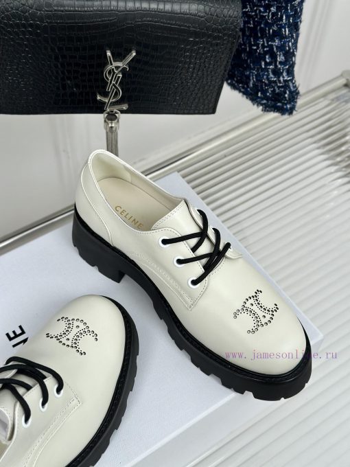 Celine | Celine 24ss Early Autumn New ProductLace up leather shoesGo materialThe fabric is mrgotbz9n - Image 6