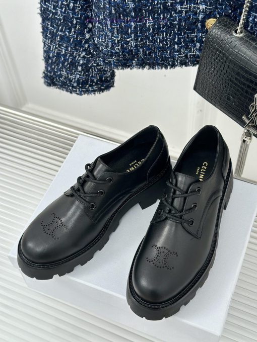 Celine | Celine 24ss Early Autumn New ProductLace up leather shoesGo materialThe fabric is mvbgx060a - Image 12