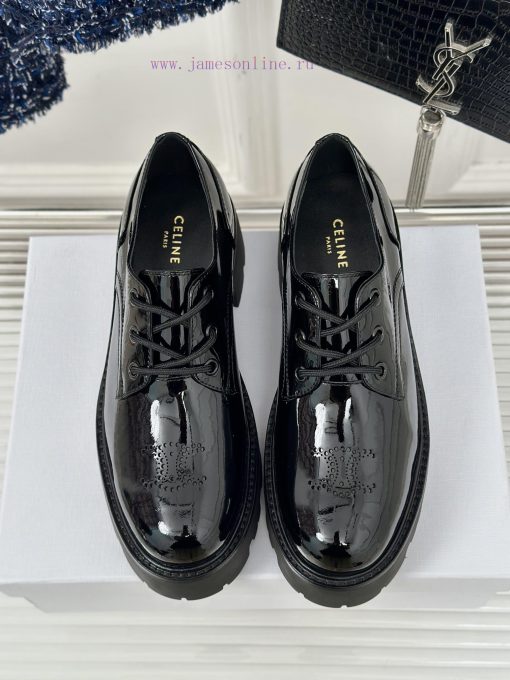 Celine | Celine 24ss Early Autumn New ProductLace up leather shoesGo materialThe fabric is mf010e27h - Image 14