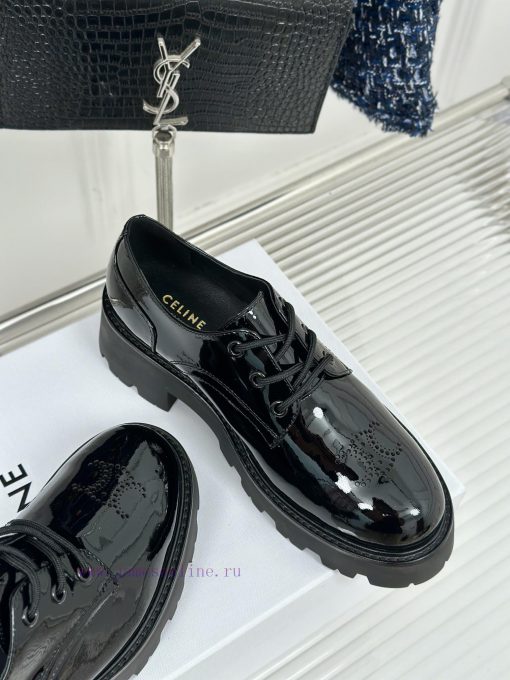 Celine | Celine 24ss Early Autumn New ProductLace up leather shoesGo materialThe fabric is mf010e27h - Image 15