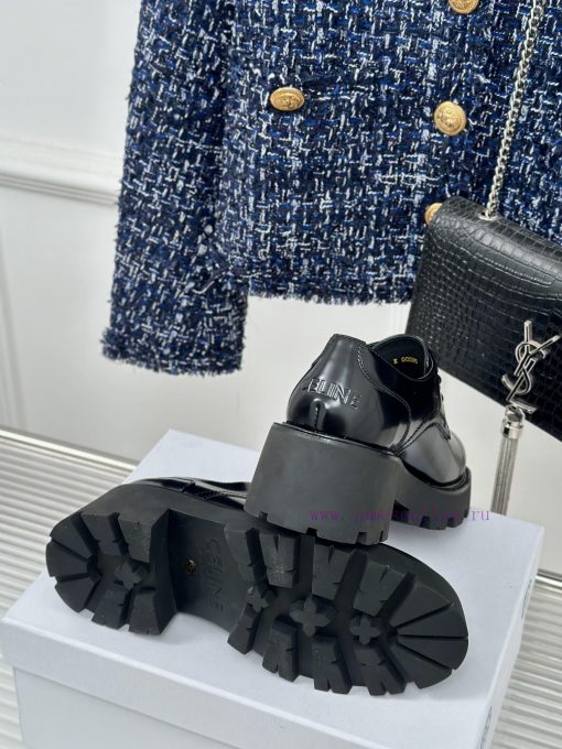 Celine | Celine 24ss Early Autumn New ProductLace up leather shoesGo materialThe fabric is mofcf7edw - Image 10