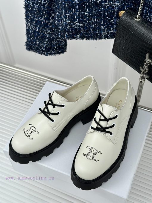Celine | Celine 24ss Early Autumn New ProductLace up leather shoesGo materialThe fabric is mrgotbz9n - Image 12