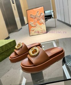 Full year shipment, Gucci's latest limited edition thick soled slippers of top quality are agipcxgal