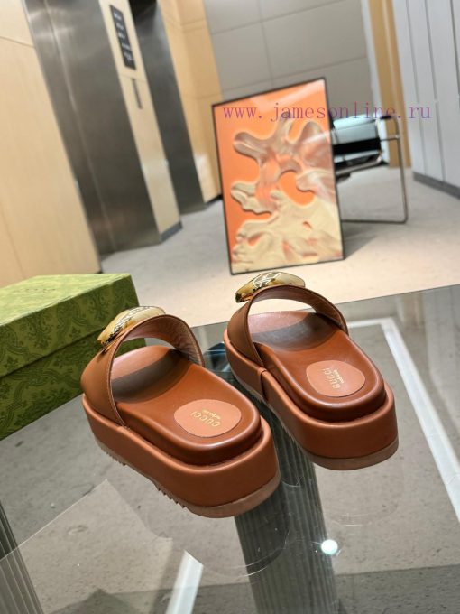 Full year shipment, Gucci's latest limited edition thick soled slippers of top quality are agipcxgal - Image 3
