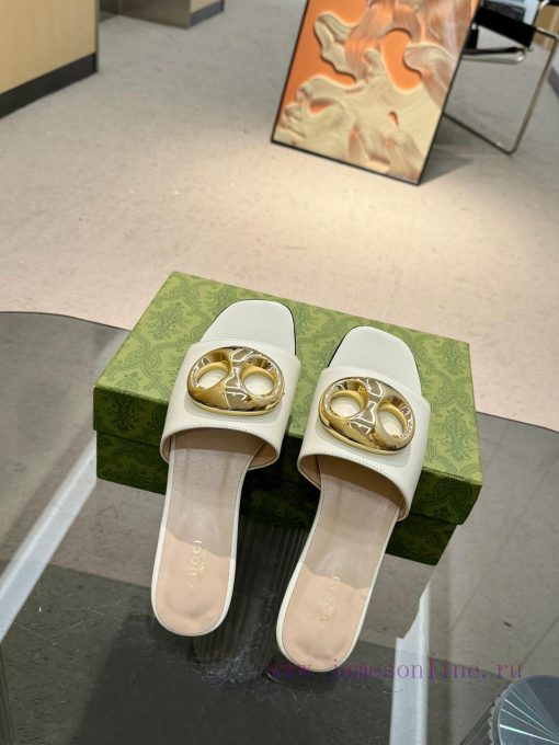 Gucci Home 2 New Flat Heel One Way Dragging Long term Production Recommended to Meimei Must k9zj7bip - Image 2