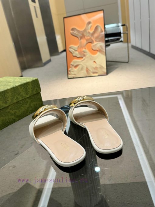Gucci Home 2 New Flat Heel One Way Dragging Long term Production Recommended to Meimei Must k9zj7bip - Image 5