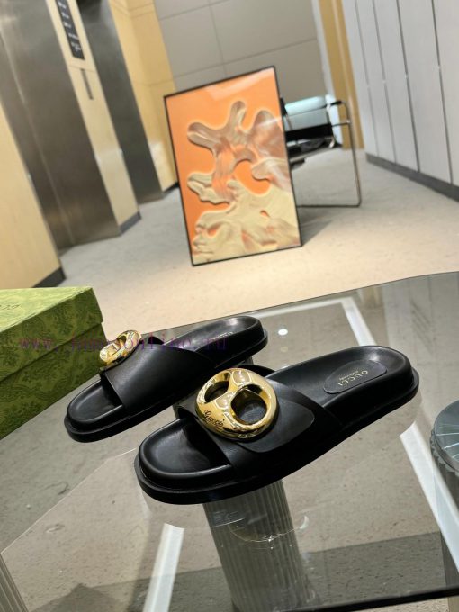 Oil edge Gucci Home 2 new flat heel straight drag for long-term production recommended to bebcs5xe7j