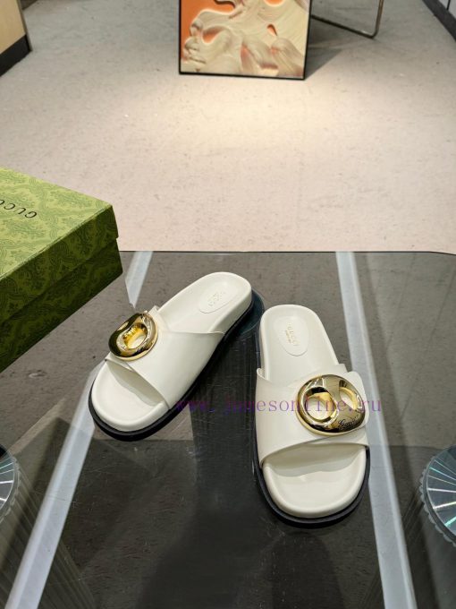 Oil edge Gucci Home 2 new flat heel straight drag for long-term production recommended to be5ugf6vlx - Image 6
