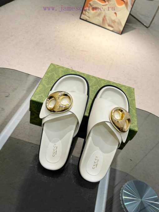 Oil edge Gucci Home 2 new flat heel straight drag for long-term production recommended to be5ugf6vlx - Image 9