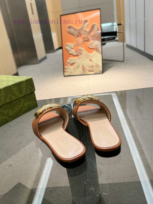 Gucci Home 2 New Flat Heel One Way Dragging Long term Production Recommended to Meimei Must z8x2uit5 - Image 13