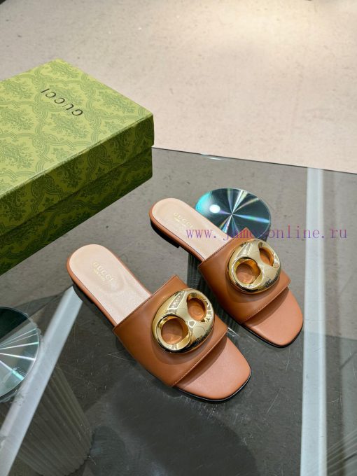 Gucci Home 2 New Flat Heel One Way Dragging Long term Production Recommended to Meimei Must z8x2uit5 - Image 16