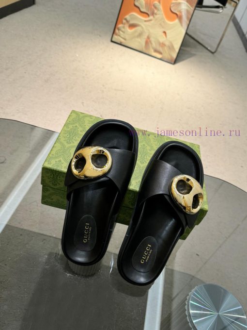 Oil edge Gucci Home 2 new flat heel straight drag for long-term production recommended to bebcs5xe7j - Image 17