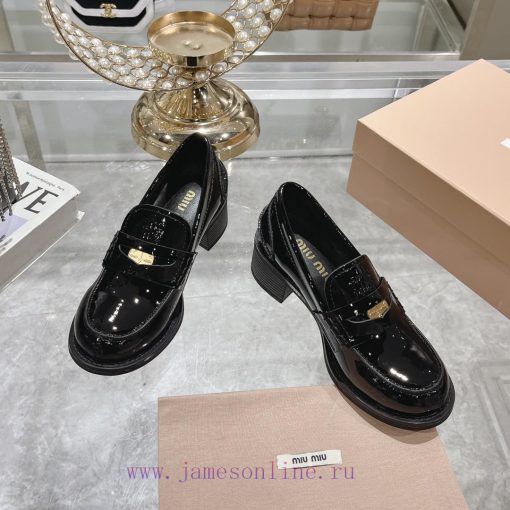 24 Autumn/Winter New Collection: Changmiumiu's newly released high-heeled coin loafers are hfgtqgq33 - Image 3