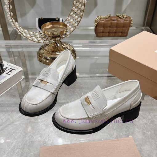 24 Autumn/Winter New Collection: Changmiumiu's newly released high-heeled coin loafers are hk3ilq0as - Image 4