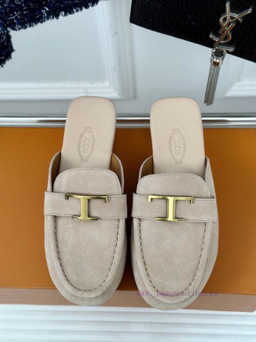 TOD's Classic Explosive Thick Bottom Metal BuckleHalf drag seriesOriginal customized calf lexn34yh2m - Image 5
