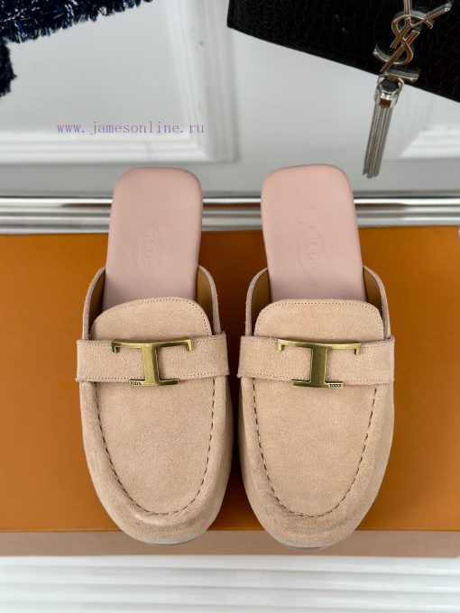 TOD's Classic Explosive Thick Bottom Metal BuckleHalf drag seriesOriginal customized calf le2tv08b5u - Image 5