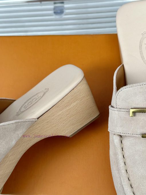 TOD's Classic Explosive Thick Bottom Metal BuckleHalf drag seriesOriginal customized calf lexn34yh2m - Image 7
