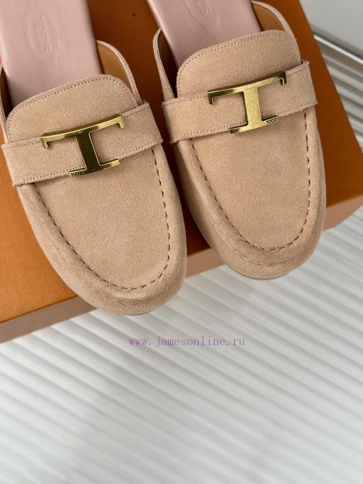 TOD's Classic Explosive Thick Bottom Metal BuckleHalf drag seriesOriginal customized calf le2tv08b5u - Image 8
