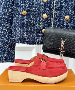 TOD's Classic Explosive Thick Bottom Metal BuckleHalf drag seriesOriginal customized calf leg4coethv