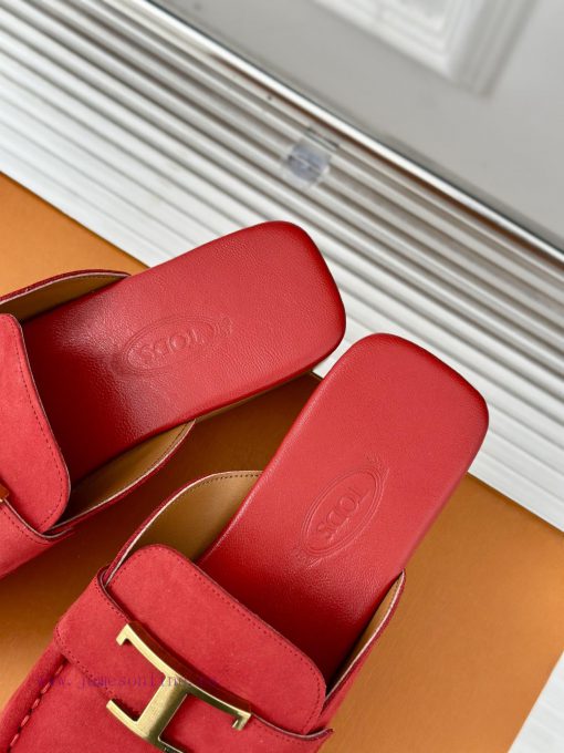 TOD's Classic Explosive Thick Bottom Metal BuckleHalf drag seriesOriginal customized calf leg4coethv - Image 9