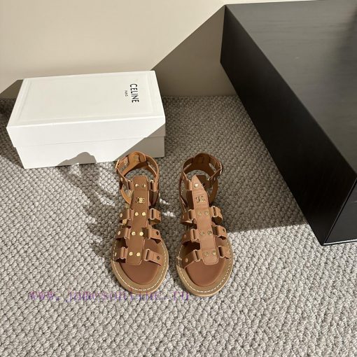 CELINE's new popular Arc de Triomphe British style flat sandals and slippers are simple, styfjn3k96l - Image 2