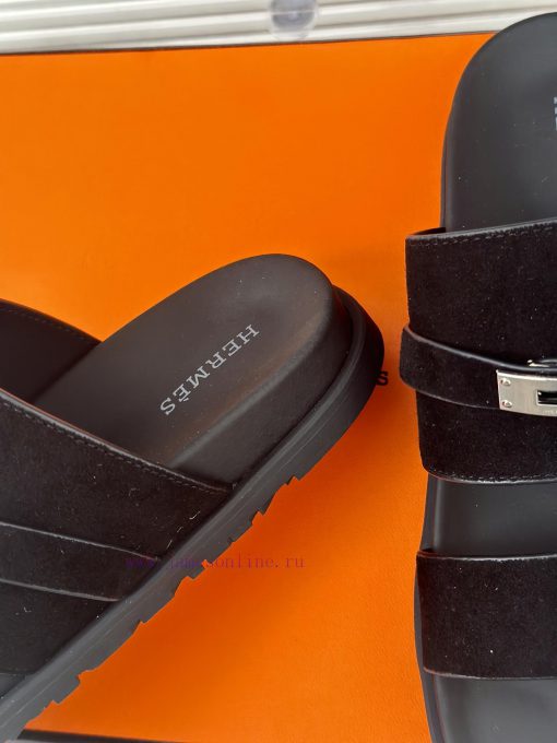 Male+10Herm è s/Herm è s Classic Kelly Button Second Uncle SlippersKelly's buckle is complet3was91ib - Image 7